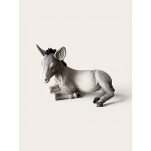 Vintage 1990 Nativity Donkey Resin Figure Made Italy Castagna Collection EUC